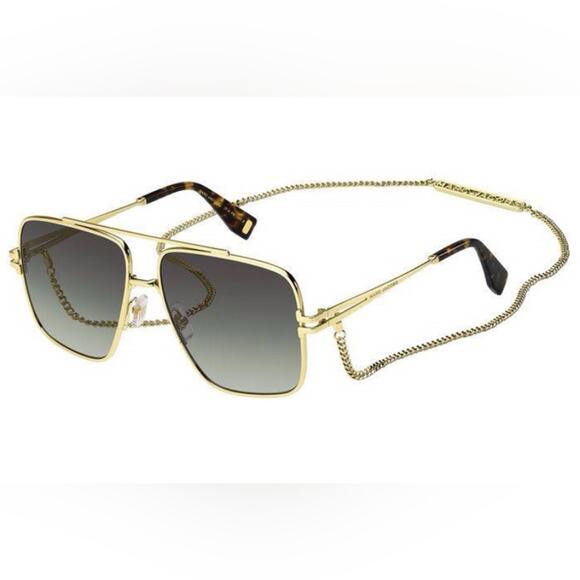 Marc Jacobs MJ1091/N/S 06JIB Gold Navigator Sunglasses Sz 59-14-140 - Picture 1 of 10